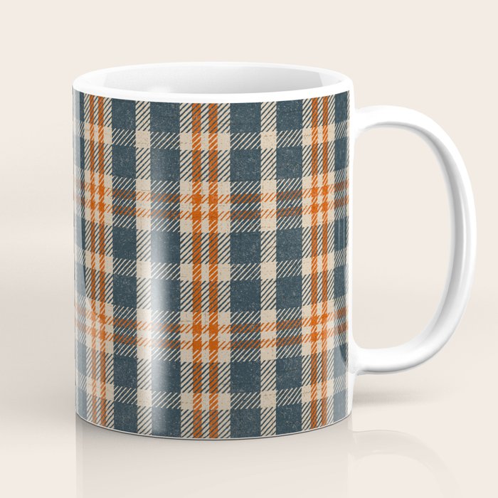 North Country Plaid - classic blue and red Coffee Mug Gallery Image 1