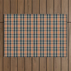North Country Plaid - classic blue and red Outdoor Rug Gallery Image 1