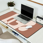 Mocha Modern Abstract 3 Desk Mat Gallery Image 2