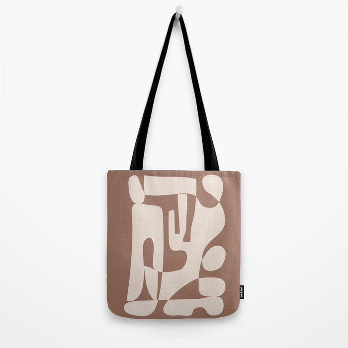 Mocha Modern Abstract 3 Tote Bag Gallery Image 2