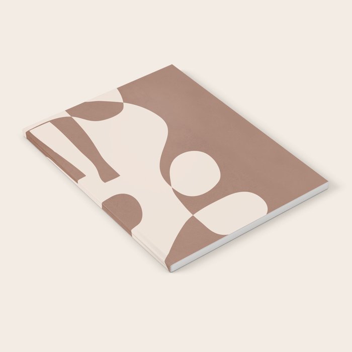 Mocha Modern Abstract 3 Notebook Gallery Image 1
