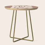 Mocha Modern Abstract 3 Side Table Gallery Image 1