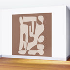 Mocha Modern Abstract 3 Wall Mural Gallery Image 2
