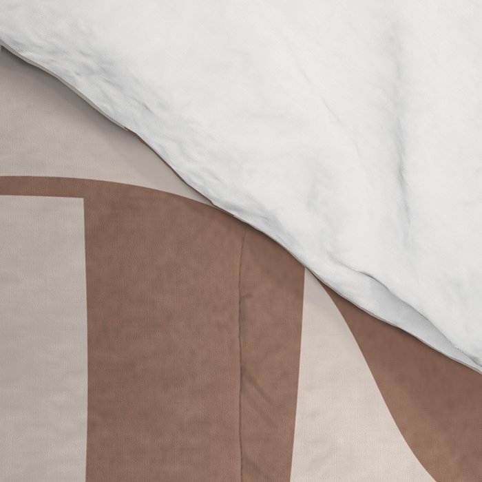 Mocha Modern Abstract 3 Comforter Gallery Image 4