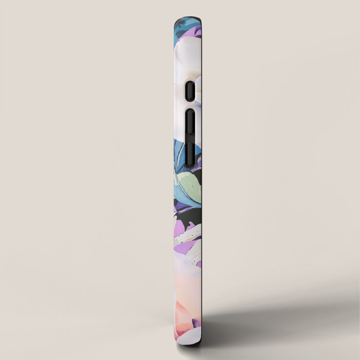Modern Dark Vibrant Flowery D iPhone Case Gallery Image 2