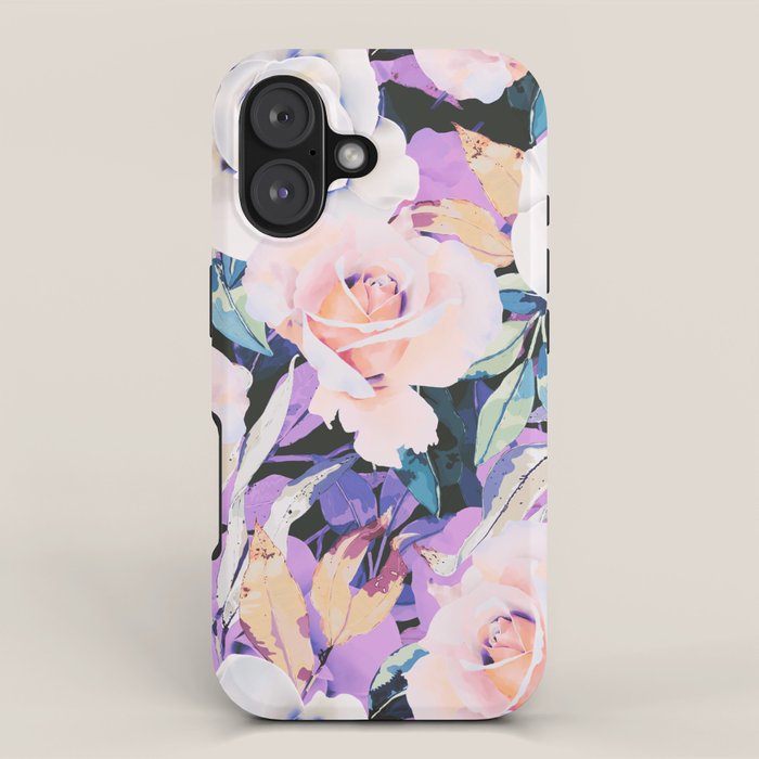 Modern Dark Vibrant Flowery D iPhone Case Gallery Image 1