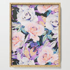 Modern Dark Vibrant Flowery D Serving Tray Gallery Image 1