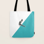 Diver (turquoise) Tote Bag Gallery Image 1