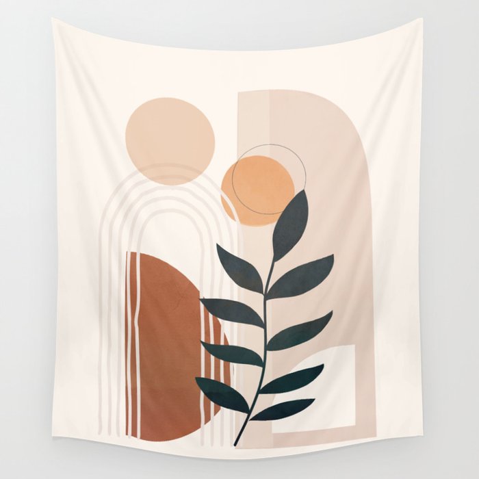Modern Shapes Design 18 Wall Tapestry Gallery Image 1
