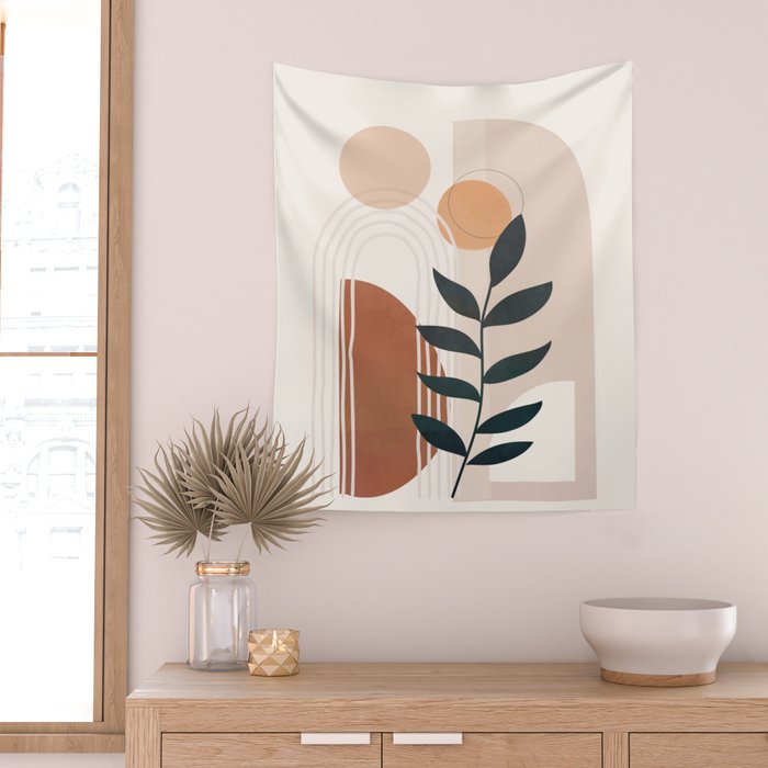Modern Shapes Design 18 Wall Tapestry Gallery Image 2