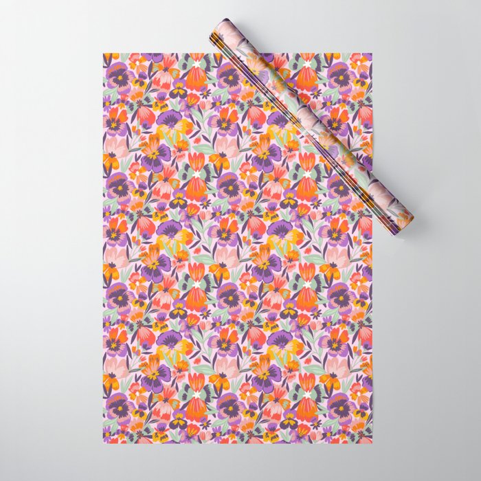 Pansies Wrapping Paper Gallery Image 1