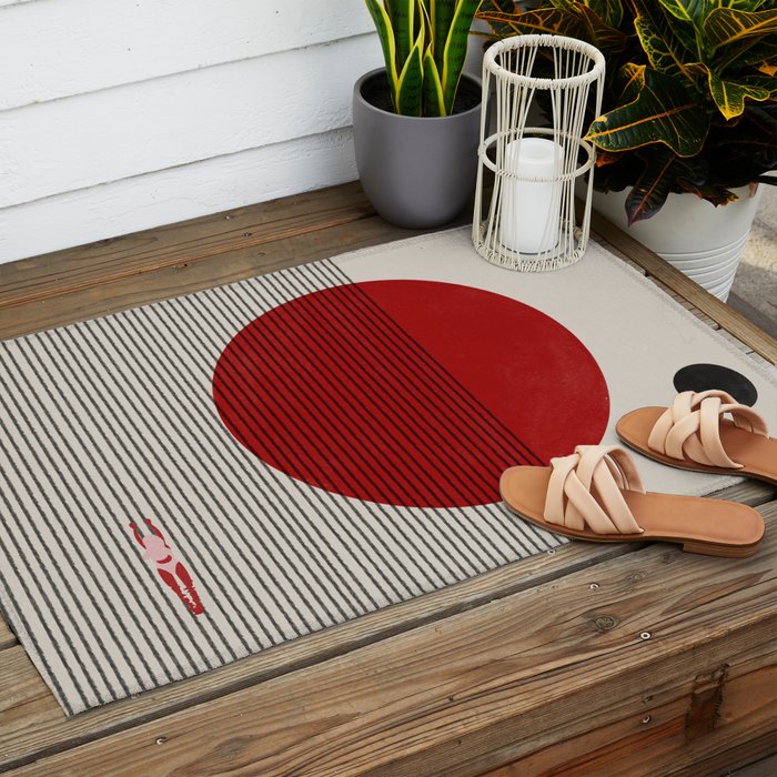 Swimming to you Outdoor Rug Gallery Image 2