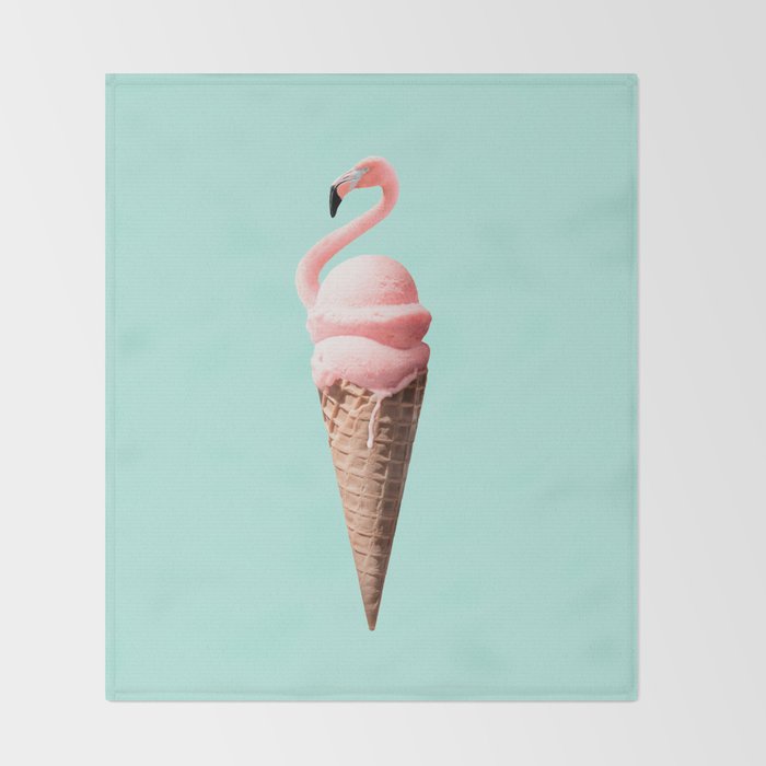 FLAMINGO CONE Throw Blanket Gallery Image 2