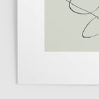 Botanical Line Art 1, Neutral Sage Green Minimalist Modern Art by Synplus Poster Gallery Image 3