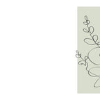 Botanical Line Art 1, Neutral Sage Green Minimalist Modern Art by Synplus Coffee Mug Gallery Image 2