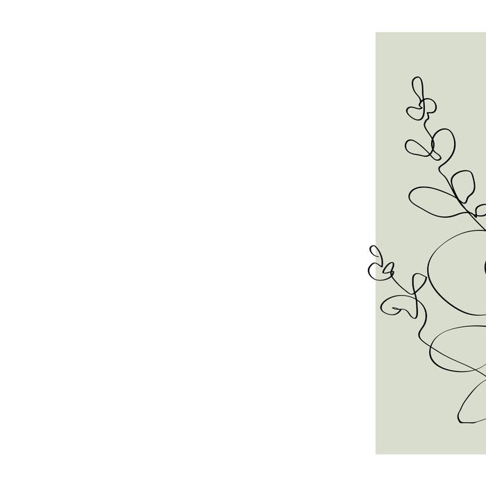 Botanical Line Art 1, Neutral Sage Green Minimalist Modern Art by Synplus Coffee Mug Gallery Image 2