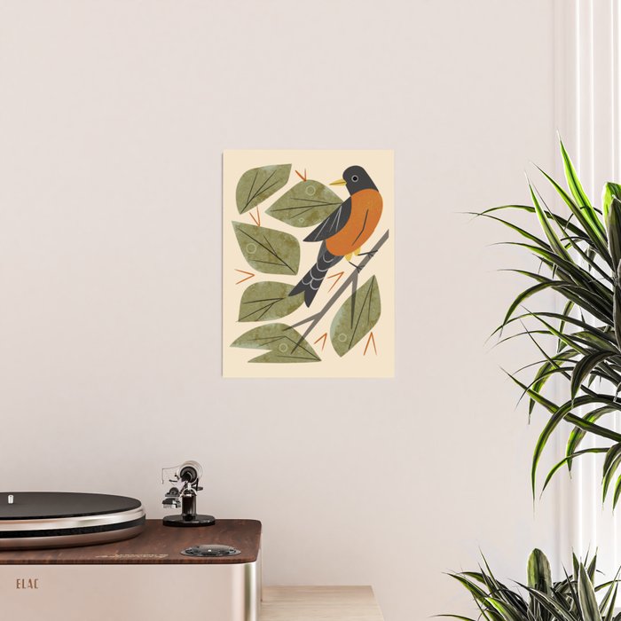 Perching Robin Poster Gallery Image 2