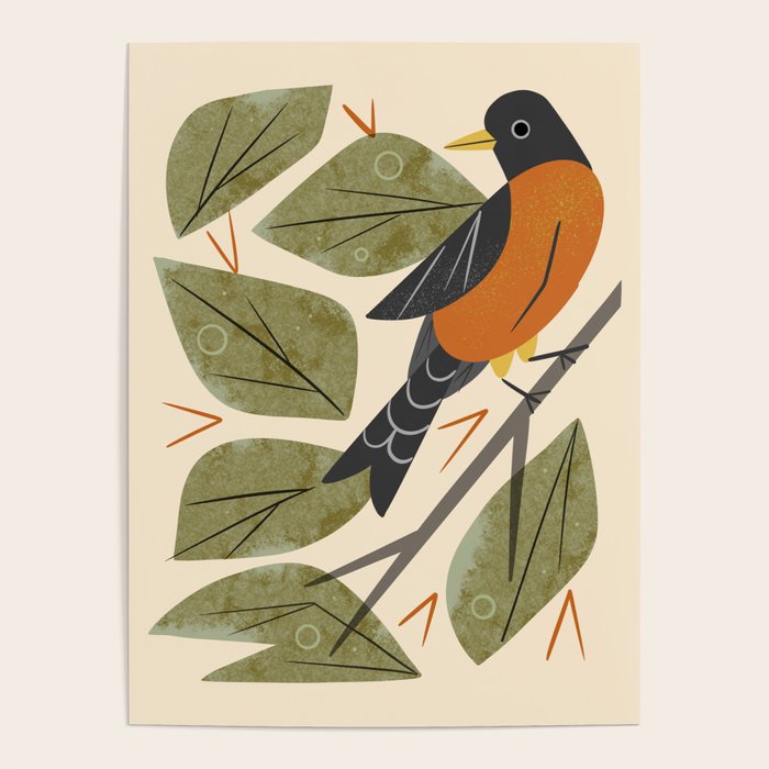 Perching Robin Poster Gallery Image 1