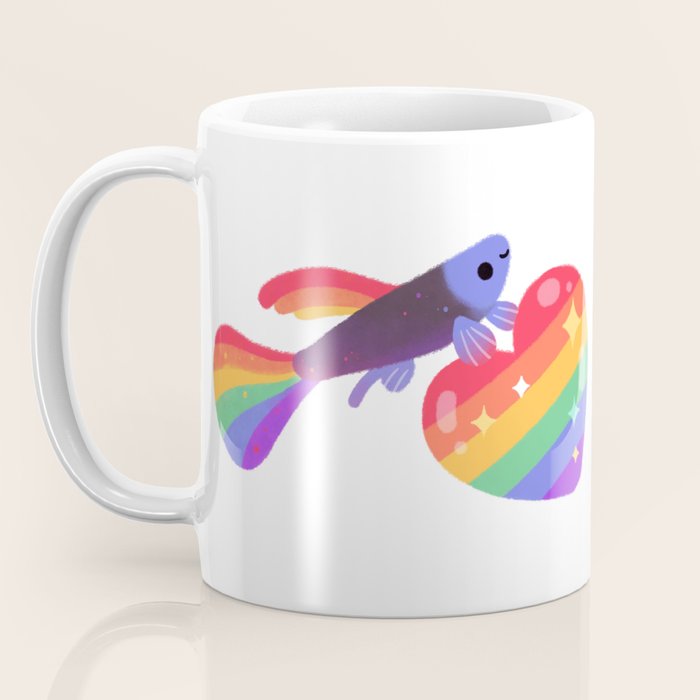 Rainbow guppy 7 Coffee Mug Gallery Image 3