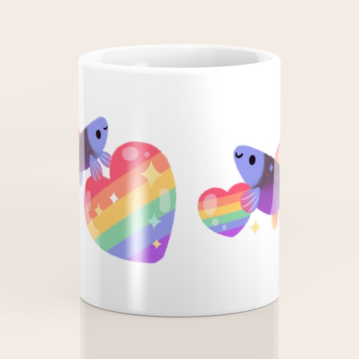 Rainbow guppy 7 Coffee Mug Gallery Image 4