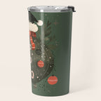 Festive Ho Ho Ho Bauble Green  Travel Mug Gallery Image 2