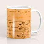 Library Card 23322 Orange Coffee Mug Gallery Image 1