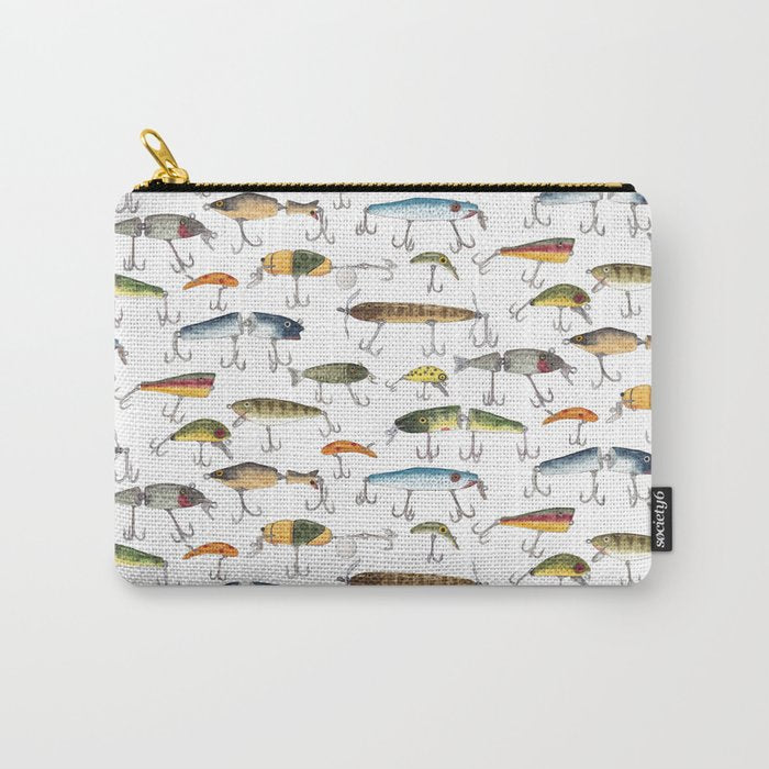 Vintage Fishing Lures Carry All Pouch Gallery Image 1