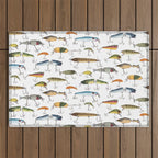 Vintage Fishing Lures Outdoor Rug Gallery Image 1
