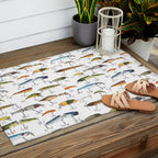 Vintage Fishing Lures Outdoor Rug Gallery Image 2