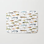 Vintage Fishing Lures Bath Mat Gallery Image 1