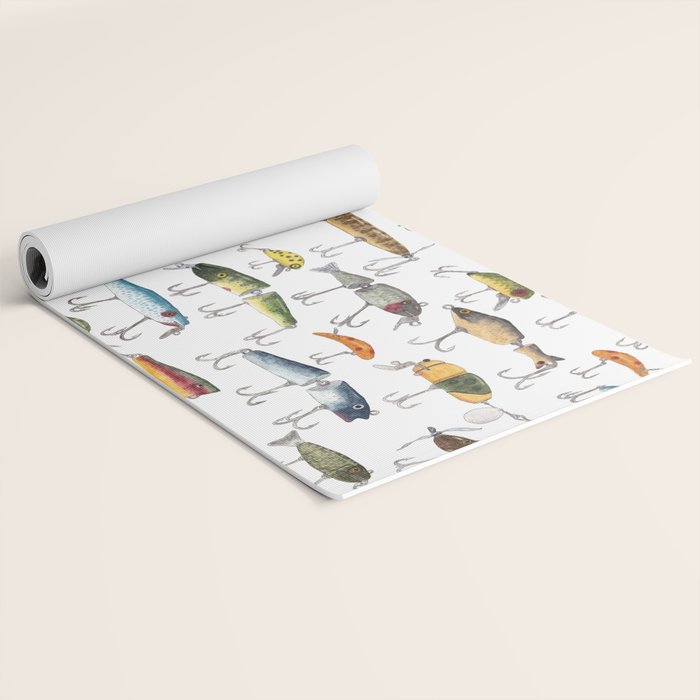 Vintage Fishing Lures Yoga Mat Gallery Image 2