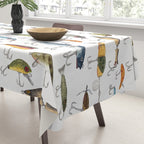 Vintage Fishing Lures Tablecloth Gallery Image 3