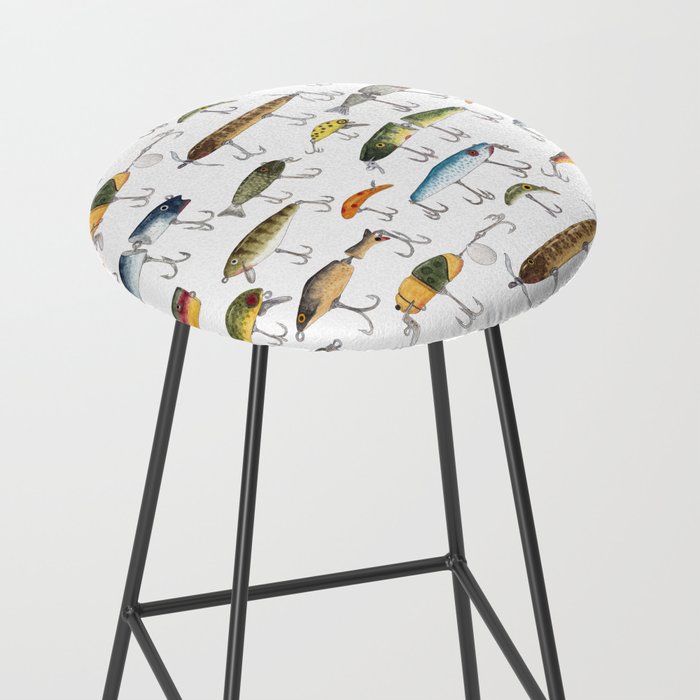 Vintage Fishing Lures Stool Gallery Image 2