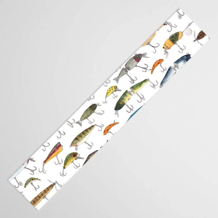 Vintage Fishing Lures Table Runner Gallery Image 3