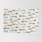 Vintage Fishing Lures Rug Gallery Image 2