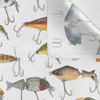 Vintage Fishing Lures Wall Tapestry Gallery Image 3