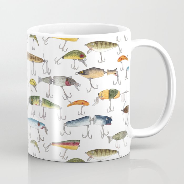 Vintage Fishing Lures Coffee Mug Gallery Image 1