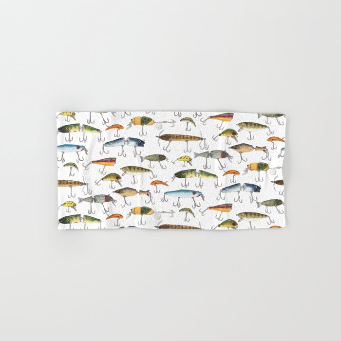 Vintage Fishing Lures Bath Towel Gallery Image 1