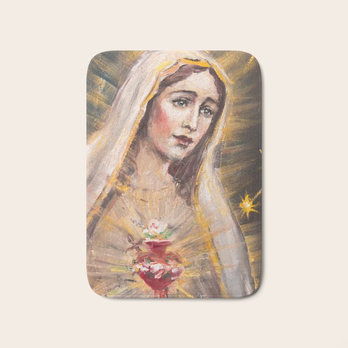 Immaculate Heart of Our Lady of Fatima Bath Mat Gallery Image 1