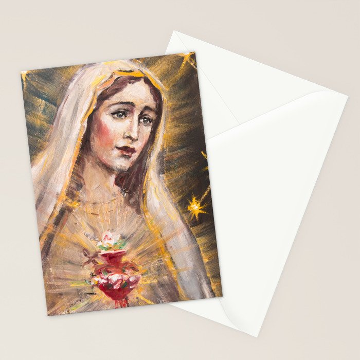 Immaculate Heart of Our Lady of Fatima Stationery Card Gallery Image 2