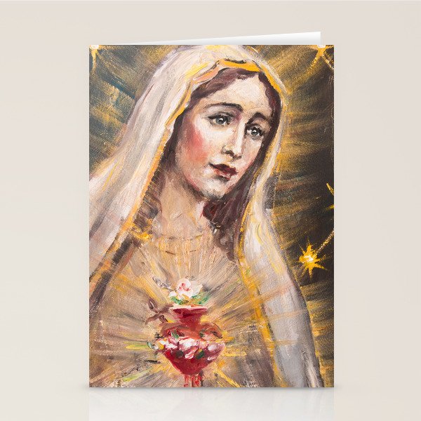 Immaculate Heart of Our Lady of Fatima Stationery Card Gallery Image 1