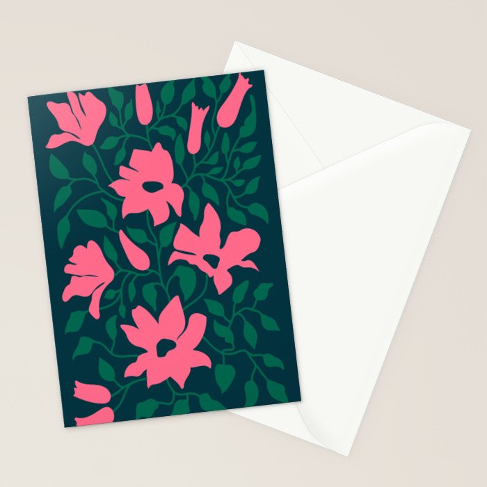 Flowers & Branches: Night Edition Stationery Card Gallery Image 2