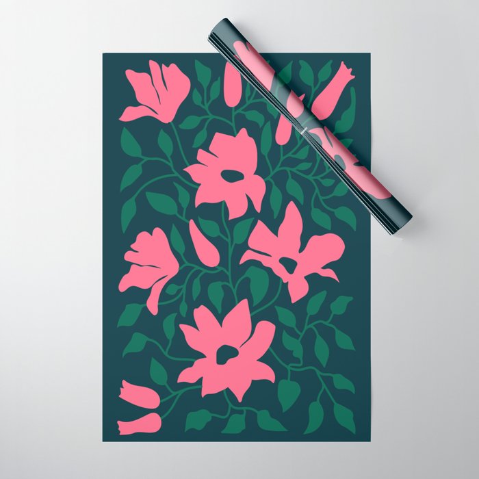 Flowers & Branches: Night Edition Wrapping Paper Gallery Image 1