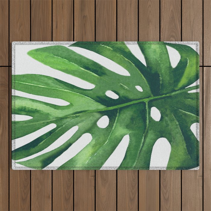 Monstera Leaf Outdoor Rug Gallery Image 1