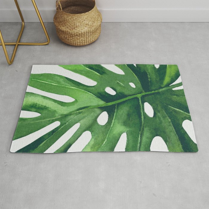 Monstera Leaf Rug Gallery Image 1