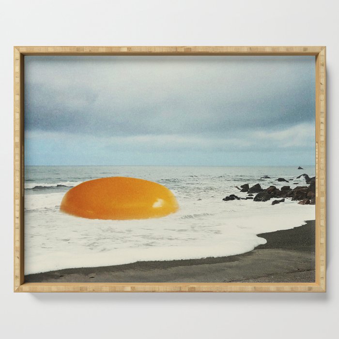 Beach Egg - Sunny side up breakfast Serving Tray Gallery Image 1