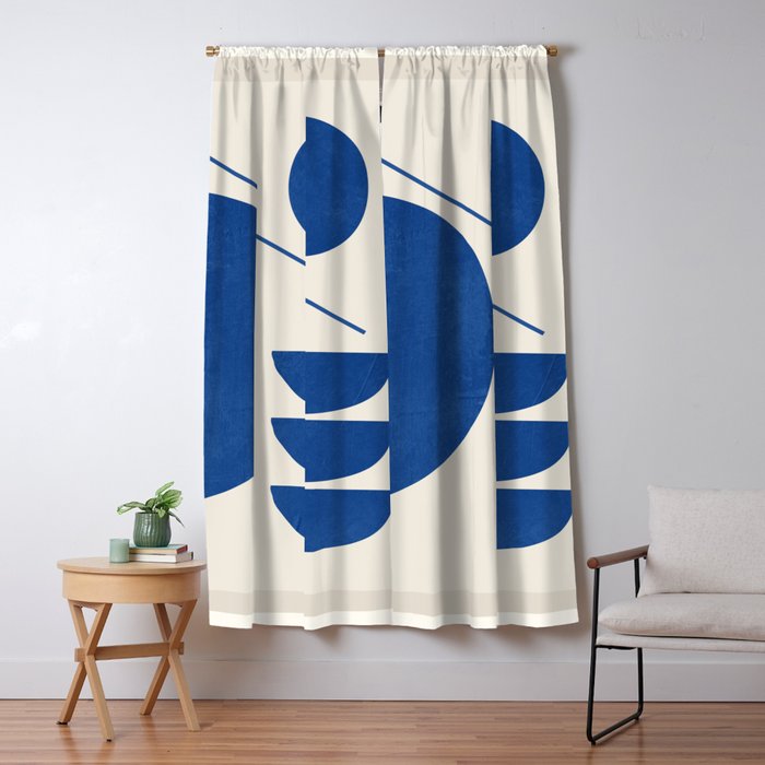 Modern Abstract Minimal Shapes 187/2 Window Curtain Gallery Image 5