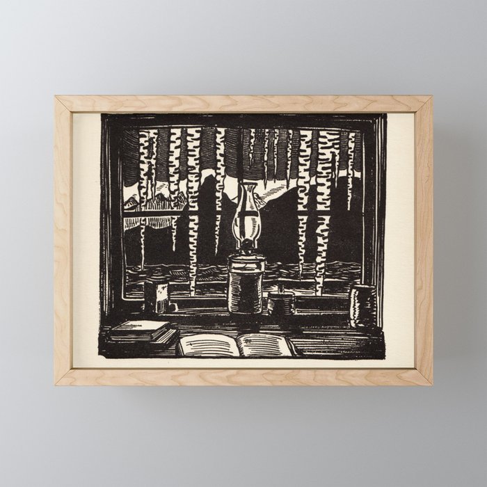 "The Cabin Window" by Rockwell Kent (1918) Mini Art Print Gallery Image 1