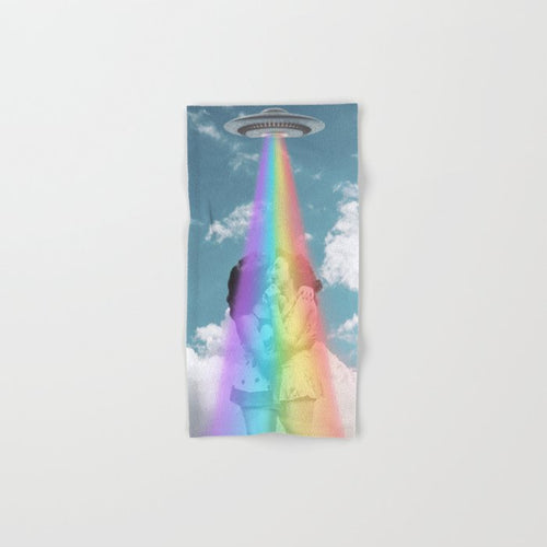 Love Is Love Is Love // Pride & Ufos Bath Towel