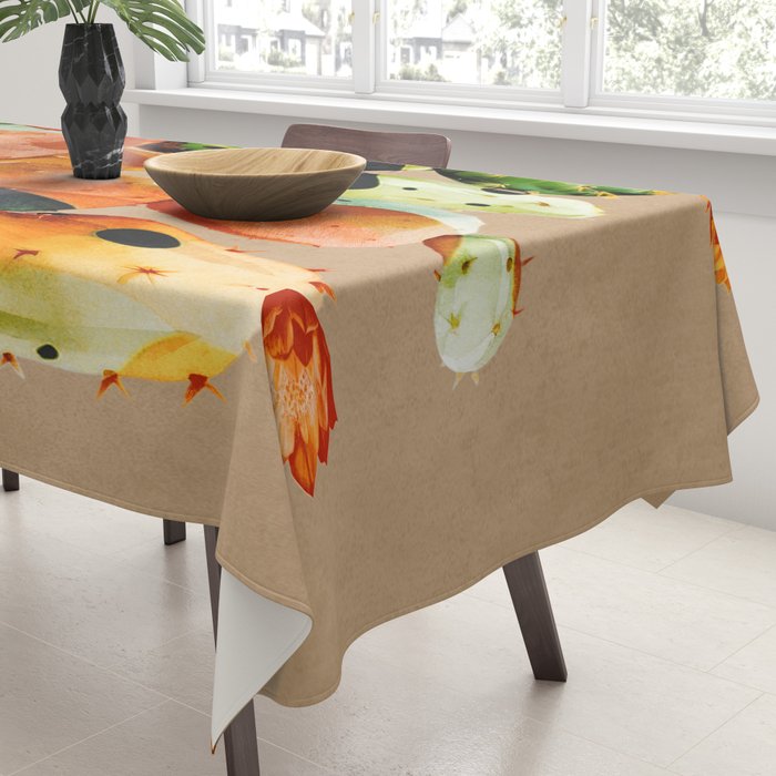 Abstract Modern Cactus 1 Tablecloth Gallery Image 3